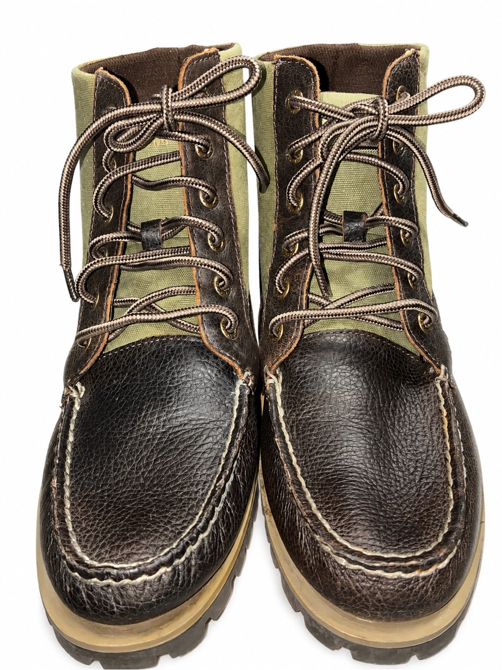 Sperry Top-Sider Carson Men’s 7.5 M Leather Canvas Moc Toe Boots - Picture 3 of 8